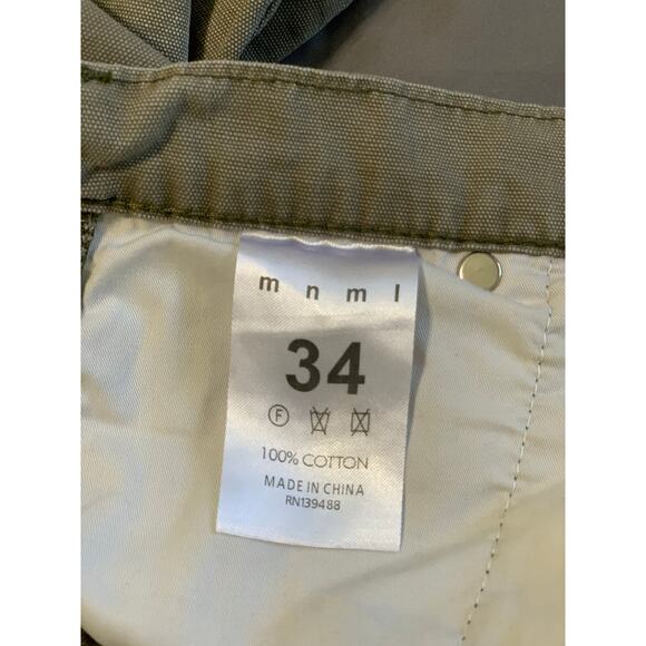 MNML Khaki Denim Flare Jeans Size 33 - Picture 2 of 3